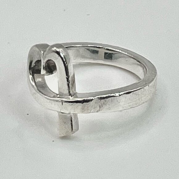 Tiffany & Co. Single Loving Heart Ring Paloma Picasso -529 Silver - Sz 6 - Picture 11 of 11